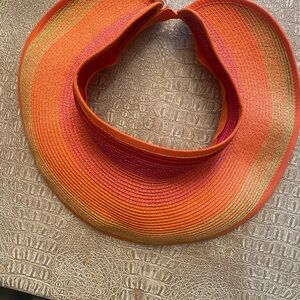 Coolibar Orange and Gold Sun Visor